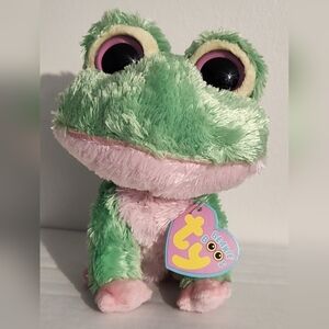 Ty Beanie Boos - KIWI the 2009 Frog (6 Inch) Plush Stuffed Animal Toy Excellent